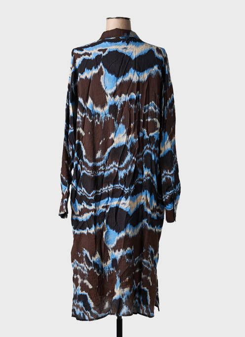 Rochie midi croială fluidă mâneci lungi maro KAFFE femme
