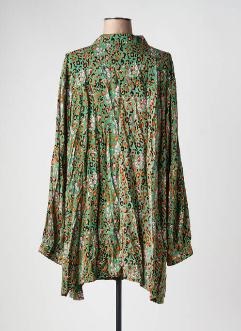 Tunică mâneci lungi guler de bluză verde STUDIO UNTOLD femme
