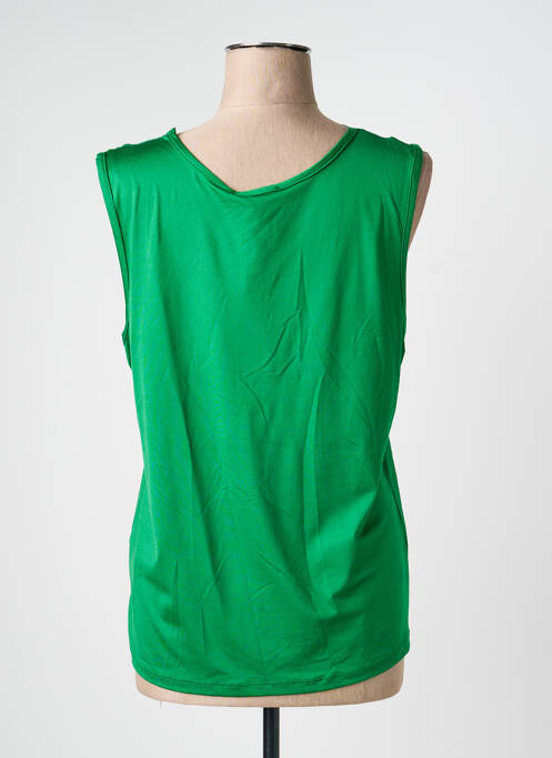 Top țesătură jersey fără mâneci verde TRAMONTANA femme