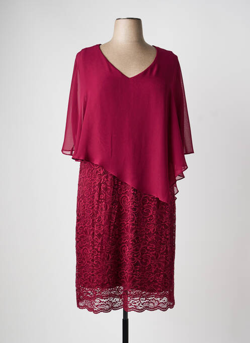 Rochie midi croială fluidă mâneci 3/4 roșu ULLA POPKEN femme