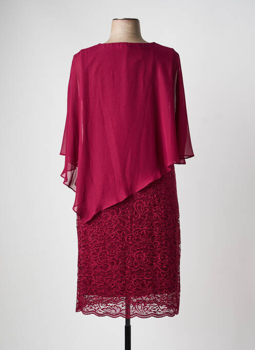 Rochie midi croială fluidă mâneci 3/4 roșu ULLA POPKEN femme