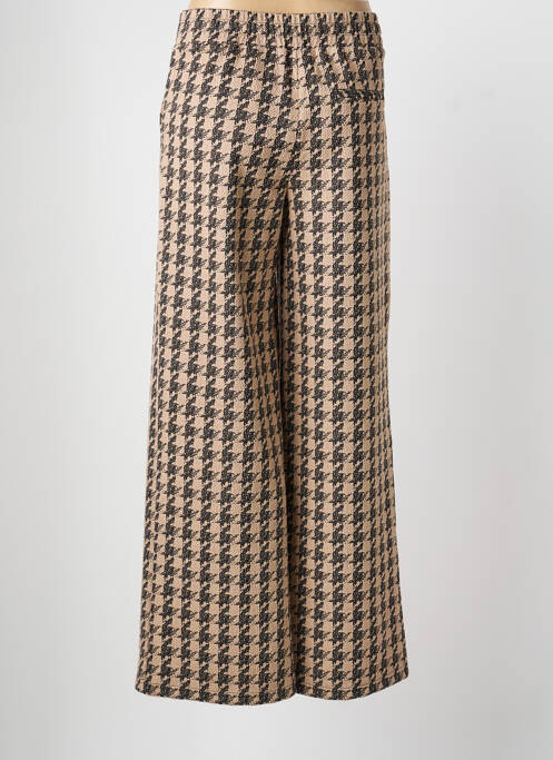 Pantalon larg talie cu cleme mărime normală bej ICHI femme