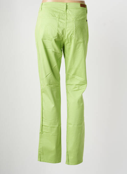 Pantalon slim țesătură poplin mărime normală verde IMPAQT femme