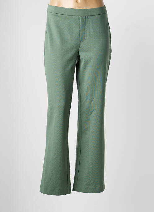 Pantalon drept elasticitate mărime normală verde FRANSA femme