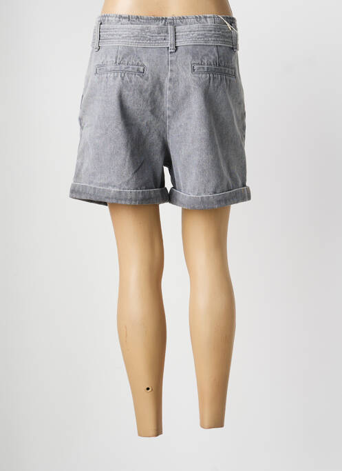 Șort țesătură denim talie înaltă gri ARTLOVE femme