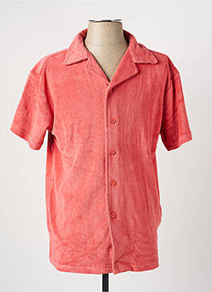 Cămașă cu mâneci scurte guler tip costum roșu DAYTONA homme