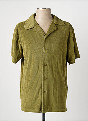Cămașă cu mâneci scurte guler tip costum verde DAYTONA homme