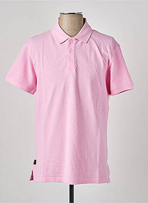 Polo elasticitate mâneci scurte roz DAYTONA homme