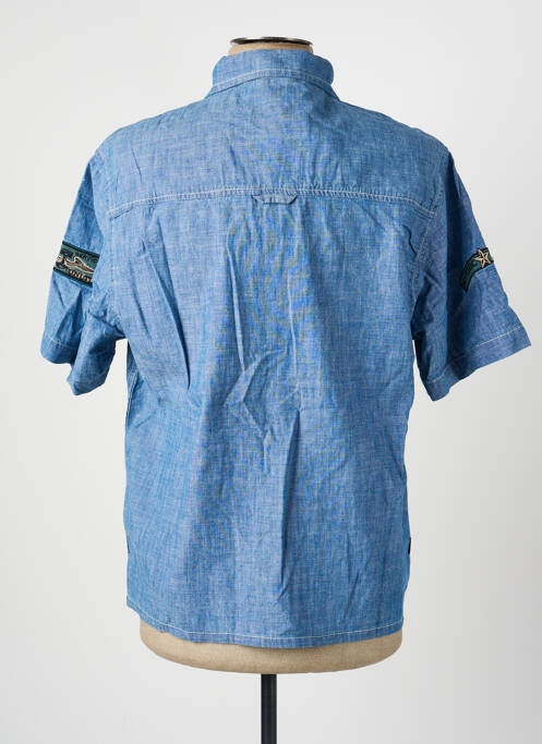 Cămașă cu mâneci scurte croială cambrată albastru DAYTONA homme