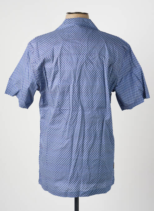 Cămașă cu mâneci scurte guler tip costum albastru închis DAYTONA homme