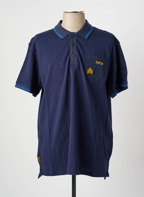 Polo elasticitate mâneci scurte albastru DAYTONA homme