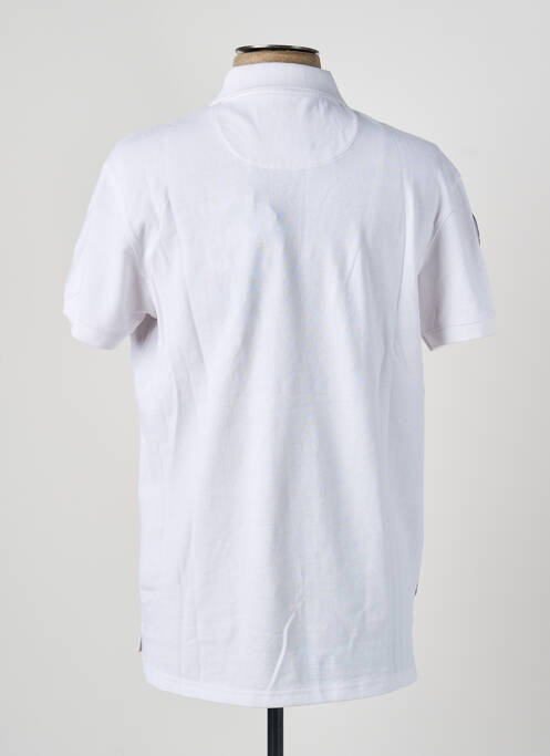 Polo elasticitate mâneci scurte alb DAYTONA homme