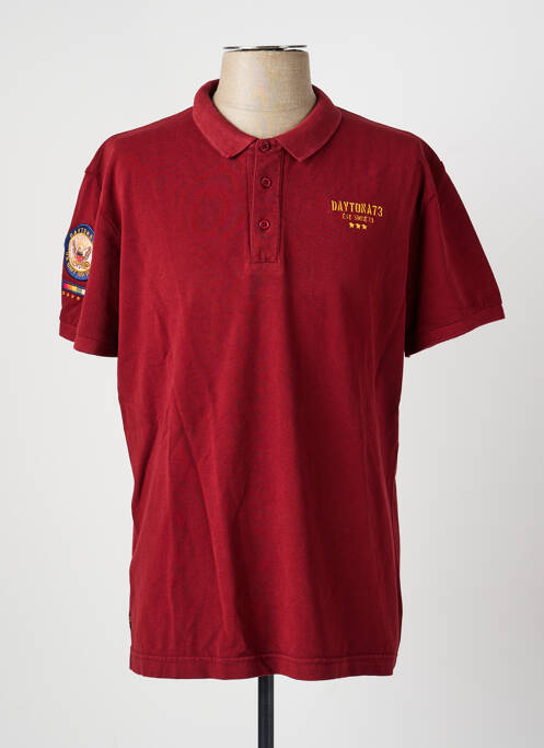 Polo elasticitate mâneci scurte roșu DAYTONA homme