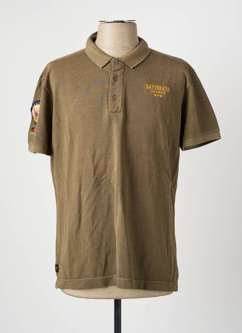 Polo elasticitate mâneci scurte verde DAYTONA homme