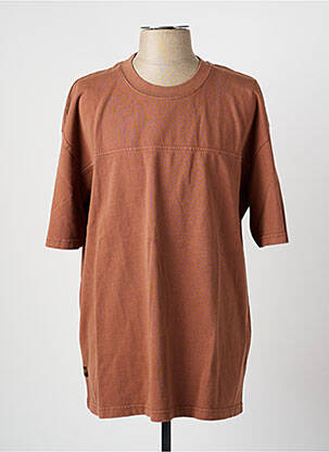 Tricou elasticitate mâneci scurte maro DAYTONA homme