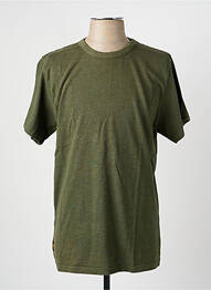 Tricou croială dreaptă mâneci scurte verde DAYTONA homme