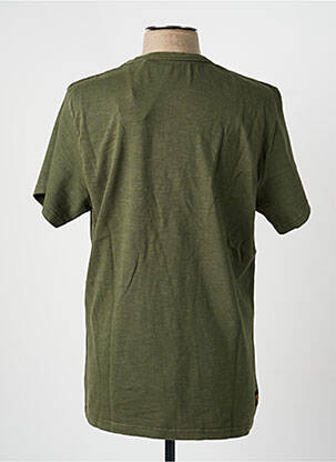 Tricou croială dreaptă mâneci scurte verde DAYTONA bărbat