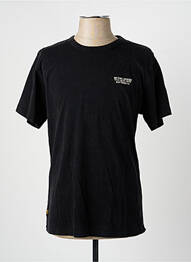 Tricou croială dreaptă mâneci scurte negru DAYTONA bărbat
