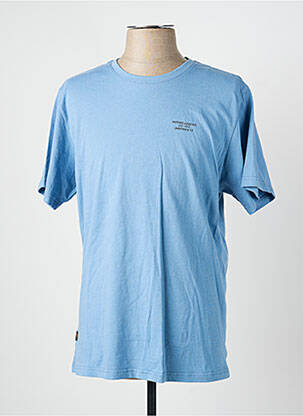 Tricou croială cambrată mâneci scurte albastru DAYTONA homme