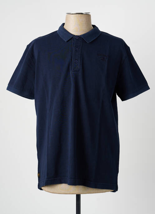 Polo elasticitate mâneci scurte albastru DAYTONA homme