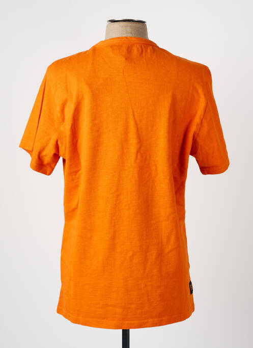 Tricou croială dreaptă mâneci scurte portocaliu DAYTONA homme