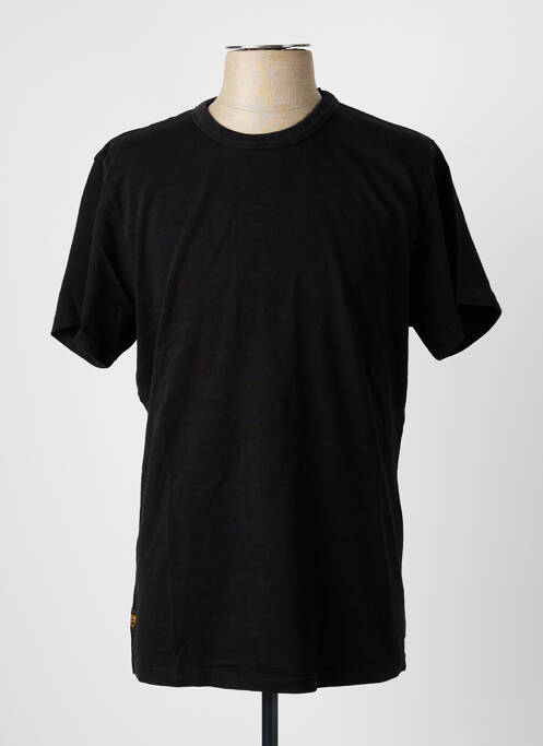 Tricou croială dreaptă mâneci scurte negru DAYTONA homme