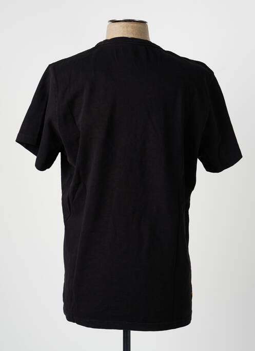 Tricou croială dreaptă mâneci scurte negru DAYTONA homme