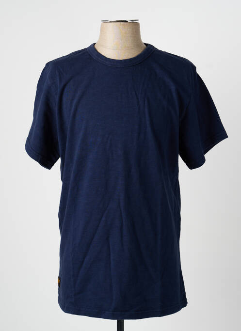 Tricou croială dreaptă mâneci scurte albastru DAYTONA homme