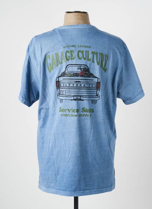 Tricou elasticitate mâneci scurte albastru DAYTONA homme
