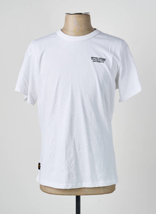 Tricou elasticitate mâneci scurte alb DAYTONA homme
