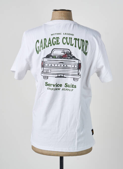 Tricou elasticitate mâneci scurte alb DAYTONA homme