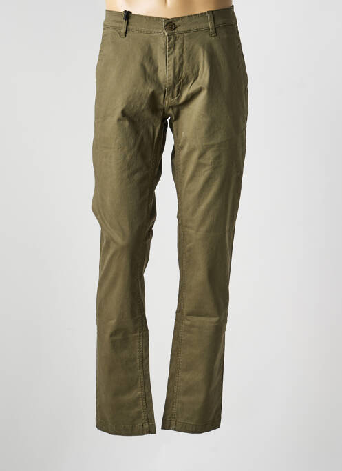 Pantalon drept țesătură poplin mărime normală verde DAYTONA homme