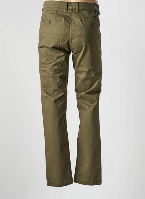 Pantalon drept țesătură poplin mărime normală verde DAYTONA homme