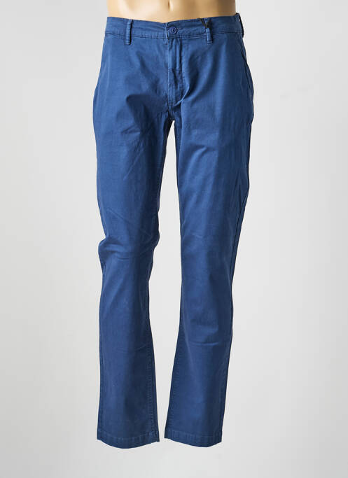 Pantalon drept țesătură poplin mărime normală albastru DAYTONA homme
