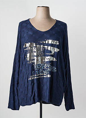Tricou mâneci lungi mâneci lungi albastru QUATTRO femeie