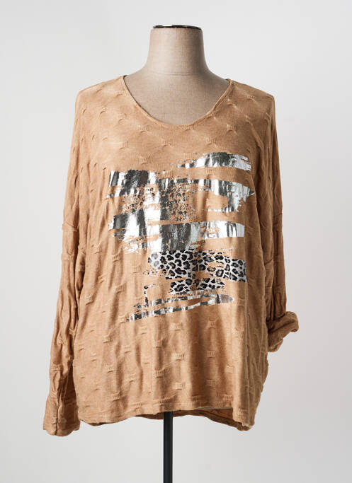 Tricou mâneci lungi mâneci lungi bej QUATTRO femme