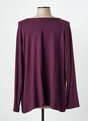 Top țesătură jersey mâneci lungi violet QUATTRO femeie