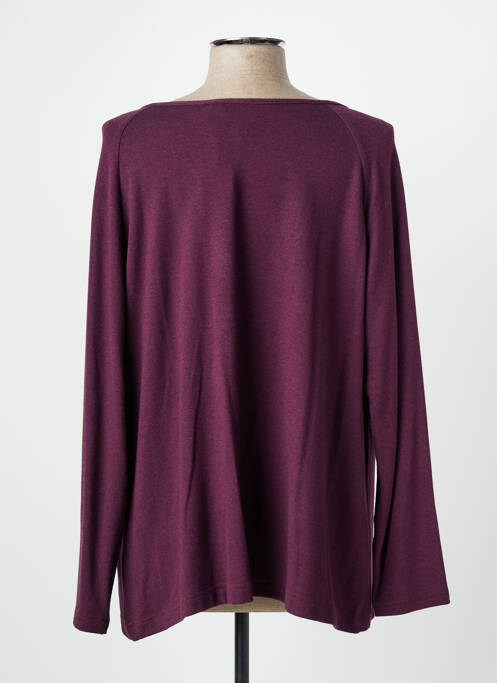 Top țesătură jersey mâneci lungi violet QUATTRO femme