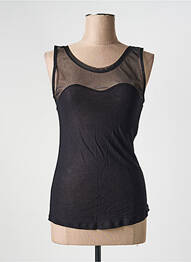 Top elasticitate fără mâneci negru QUATTRO femme