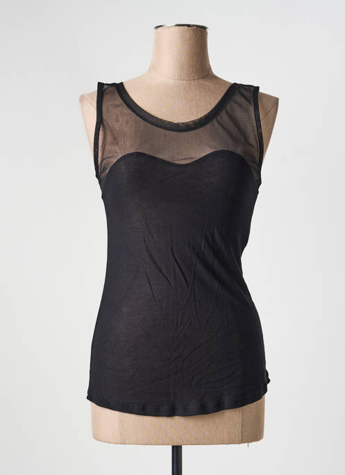 Top elasticitate fără mâneci negru QUATTRO femme