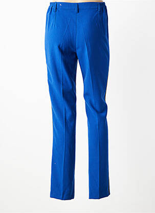 Pantalon slim talie elastică mărime normală albastru JUMFIL femeie