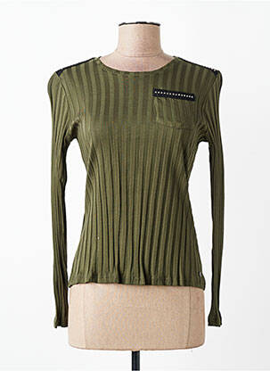 Tricou mâneci lungi mâneci lungi verde VOODOO femeie