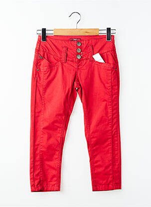 Pantalon trei sferturi talie joasă talie joasă roșu XX BY MEXX femeie