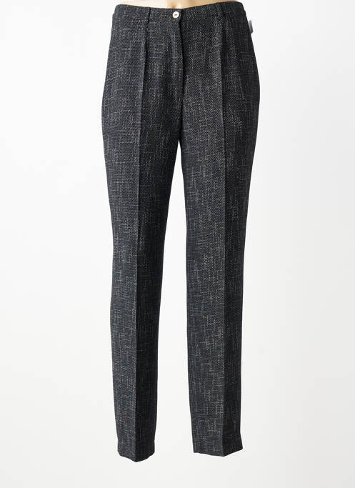 Pantalon slim închidere cu fermoar sub clapetă cu nasturi talie înaltă negru JUMFIL femme
