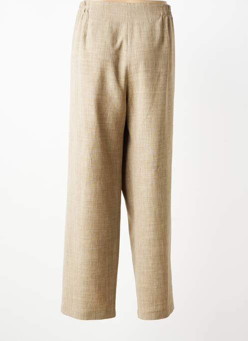 Pantalon drept talie elastică mărime normală bej JUMFIL femme