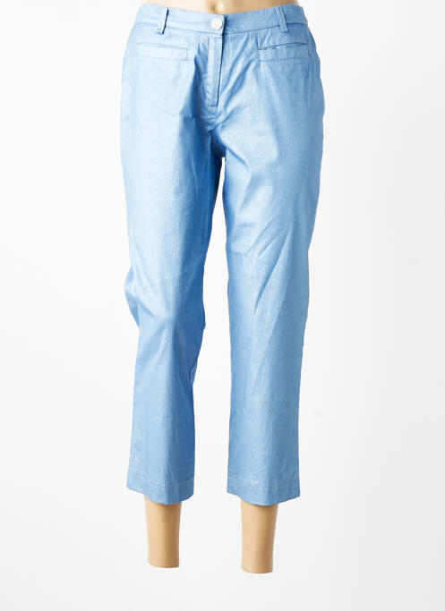 Pantalon trei sferturi elasticitate mărime normală albastru JUMFIL femme