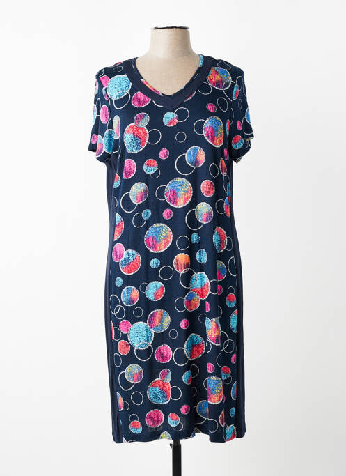 Rochie midi mâneci scurte mâneci scurte albastru GUY DUBOUIS femme