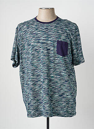 Tricou croială dreaptă mâneci scurte albastru COFOX bărbat