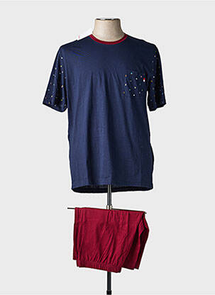 Pijamale scurte imprimeu fantezie albastru EMINENCE homme