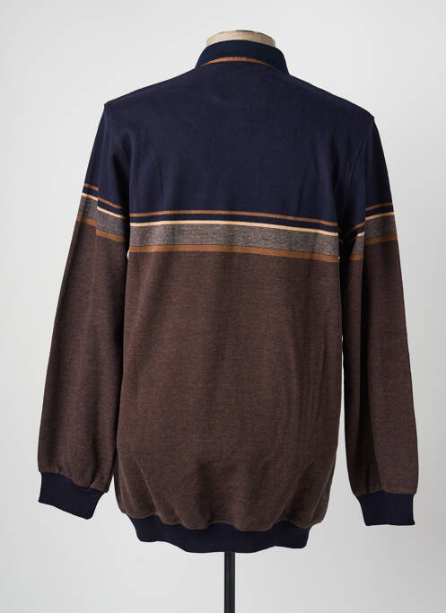 Polo mâneci lungi mâneci lungi albastru CAP 10 TEN homme
